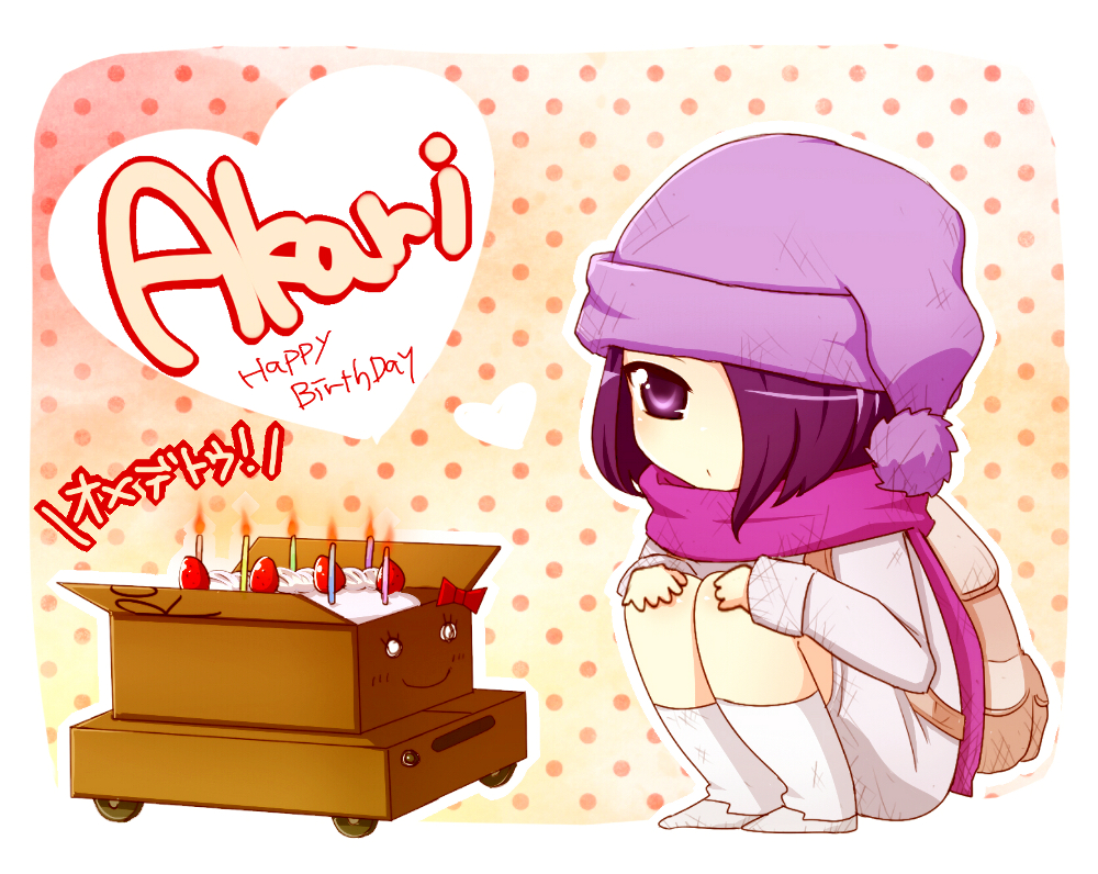 1girl, b_(kana0816), backpack, bag, birthday_cake, box, cake, female_focus