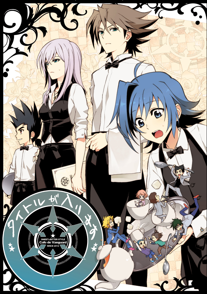 10s, 2girls, 6+boys, bad_id, bad_pixiv_id, black_hair, blonde_hair, blue_eyes