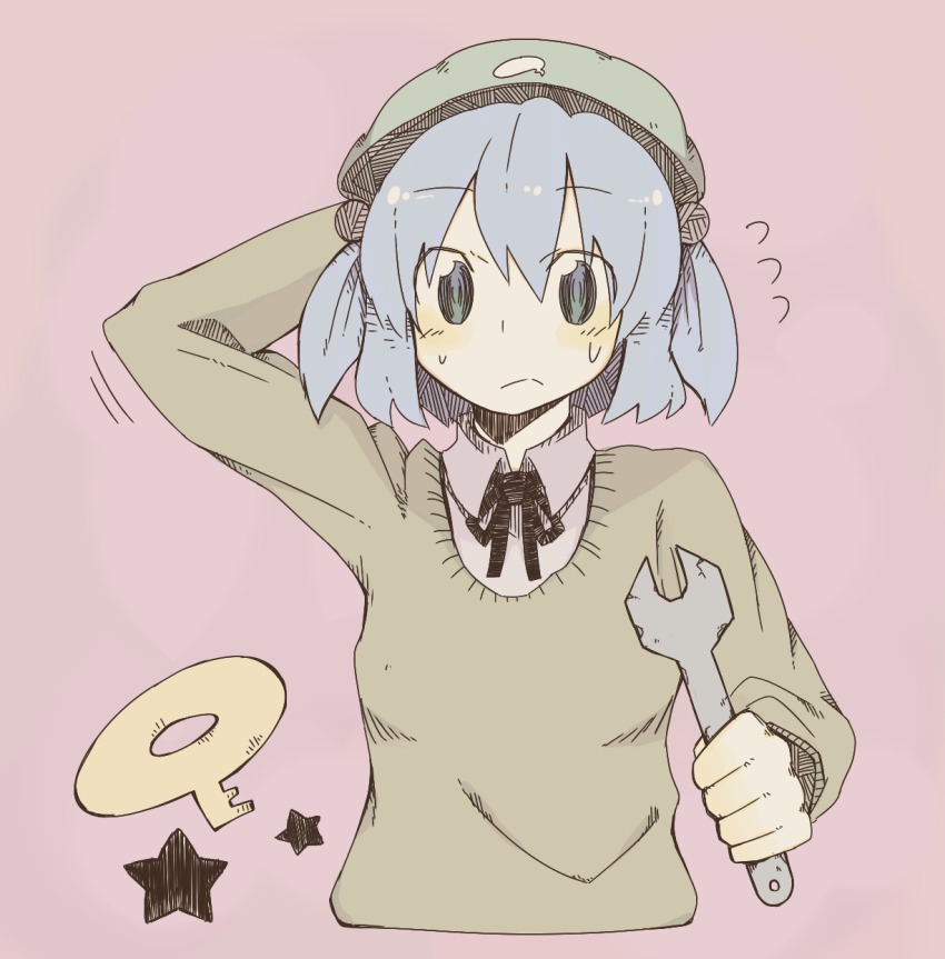 1girl, arm_behind_head, bad_id, bad_pixiv_id, blue_eyes, blue_hair, contemporary, female_focus