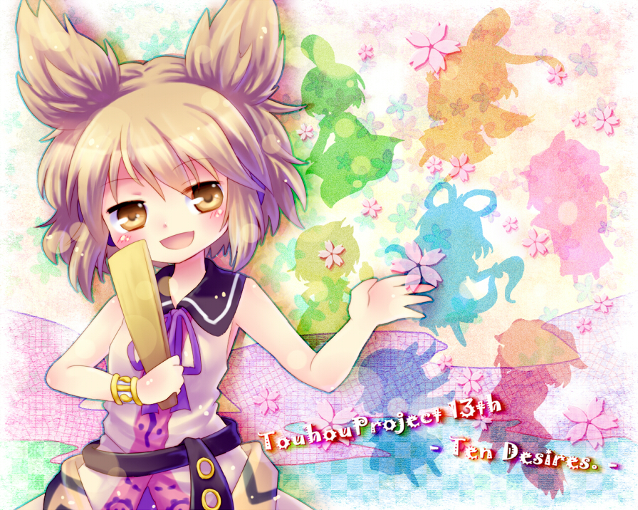 6+girls, bad_id, bad_pixiv_id, bracelet, brown_eyes, brown_hair, female_focus, futatsuiwa_mamizou