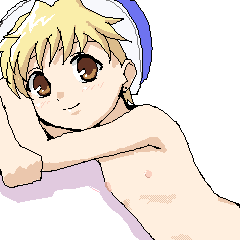 1boy, blonde_hair, brown_eyes, child, fruits_basket, hat, ipod_nano_wallpaper, lowres