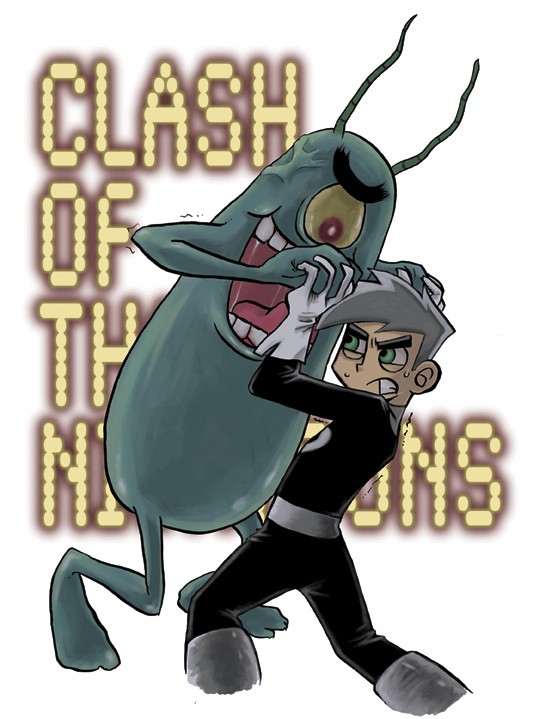 company_connection, cyclops, danny_fenton, danny_phantom, green_eyes, hamuuma, nickelodeon, one-eyed