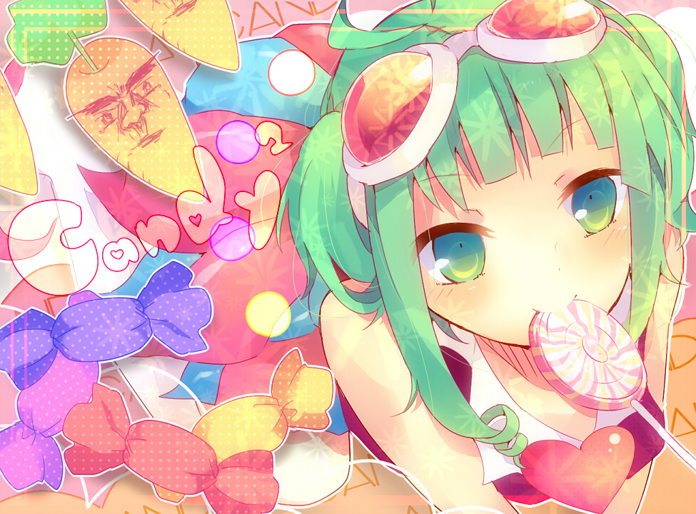 1girl, bad_id, bad_pixiv_id, candy, candy_candy_(song), carrot, female_focus, food