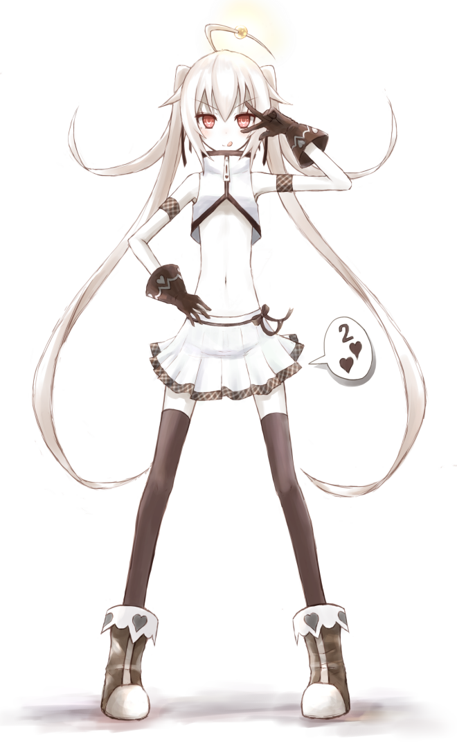 1girl, :p, :q, albino, bad_id, bad_pixiv_id, bare_shoulders, buran_(kure)