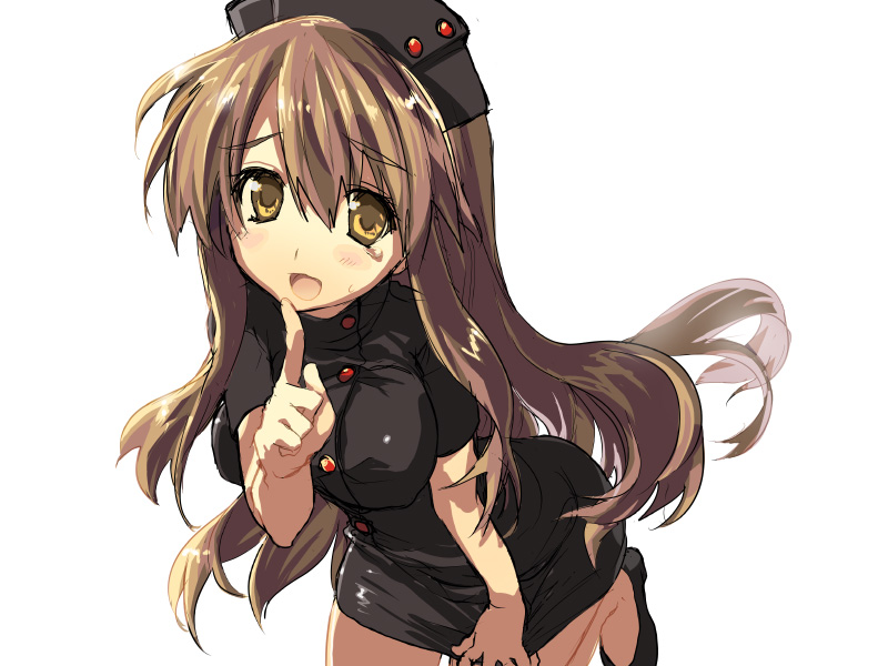 00s, asahina_mikuru, black_shoes, brown_hair, long_hair, nurse, oka_asaha, shoes