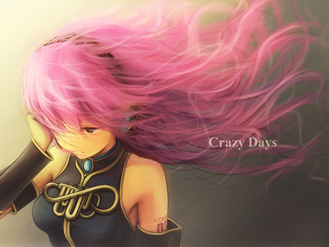 00s, 1girl, adjusting_hair, bare_shoulders, blue_eyes, female_focus, hair_ornament, irigoma_(jikabi_baisen)