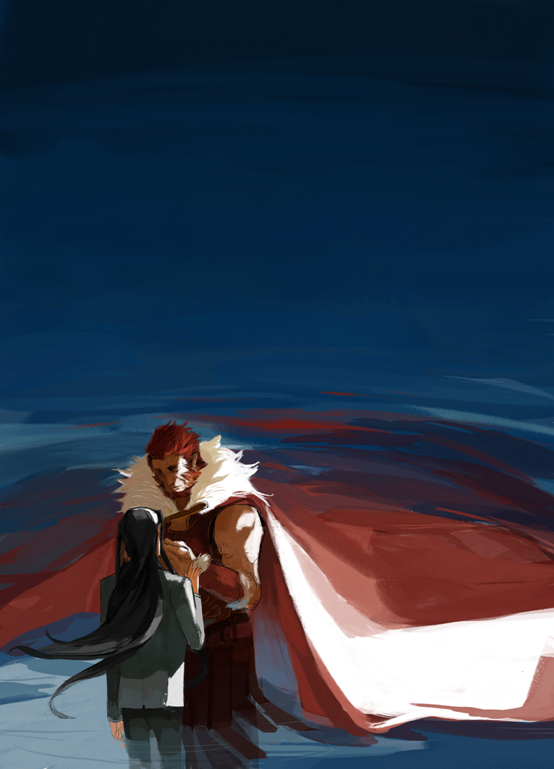 2boys, aged_up, amei, amei_zhao, bad_id, bad_pixiv_id, beard, black_hair