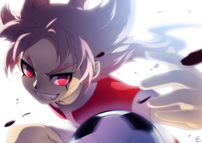 1boy, alternate_form, ball, erian, fei_rune, fey_rune, grin, inazuma_eleven