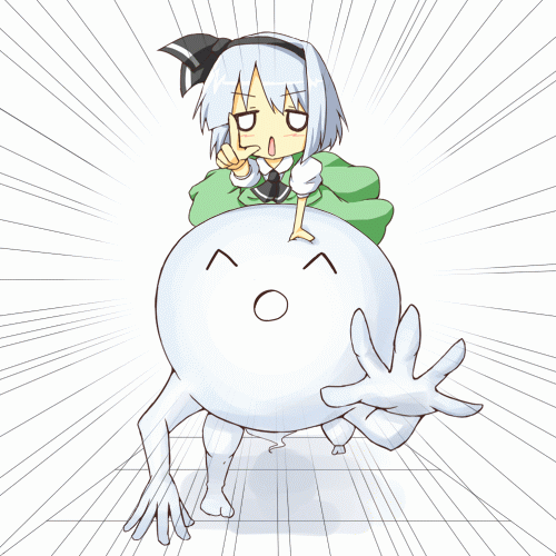 1girl, ^_^, ^o^, animated, animated_gif, asameshi, ascot, closed_eyes