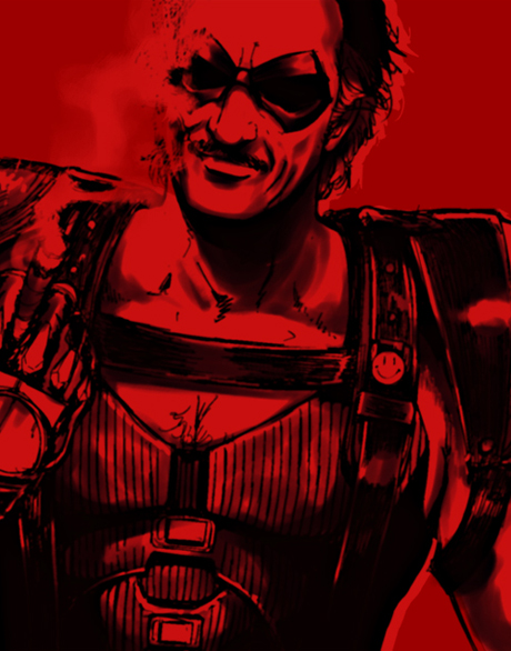 1boy, bad_id, bad_pixiv_id, cigar, dc_comics, domino_mask, eye_mask, facial_hair