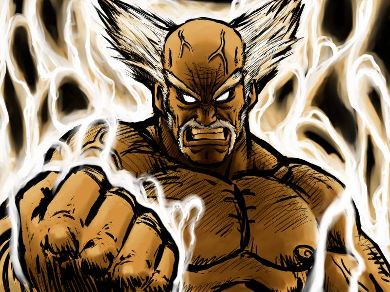 1boy, anger_vein, aura, bald, clenched_hand, dark-skinned_male, dark_skin, glowing