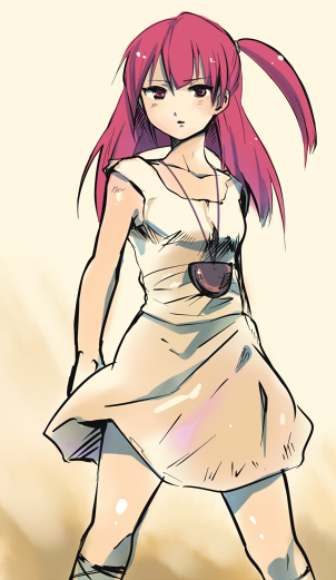 1girl, bad_id, bad_pixiv_id, dorosousu, female_focus, long_hair, magi_the_labyrinth_of_magic, morgiana, red_hair, solo