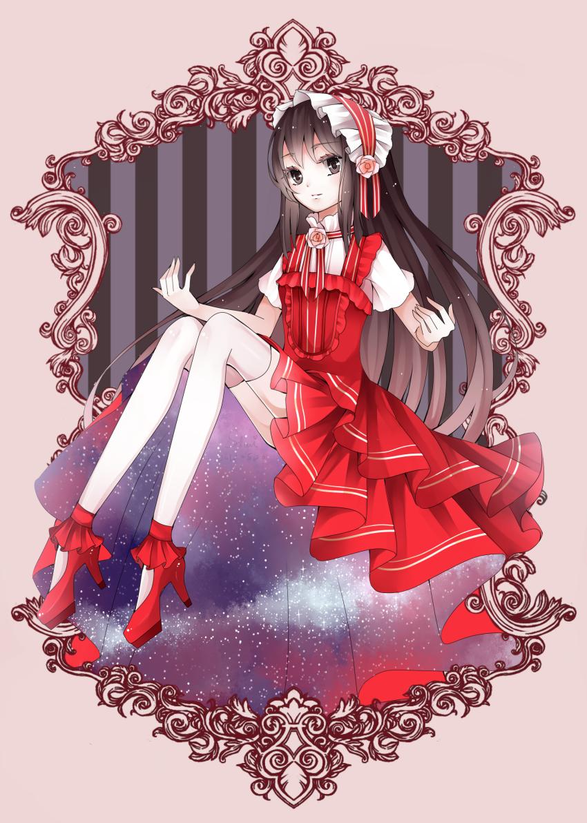 1girl, absurdres, axis_powers_hetalia, bad_id, bad_pixiv_id, belarus_(hetalia), black_hair, dress