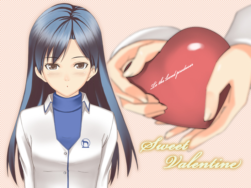 00s, 1girl, black_hair, blue_eyes, box, expressionless, heart, heart-shaped_box