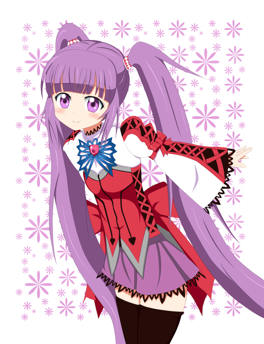 1girl, breasts, cheria_barnes, cheria_barnes_(cosplay), cosplay, long_hair, purple_eyes, purple_hair