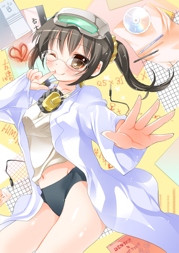 10s, 1girl, bad_id, bad_pixiv_id, black_hair, boku_wa_tomodachi_ga_sukunai, brown_eyes, buruma