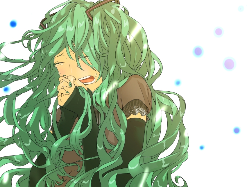 1girl, bad_id, bad_piapro_id, closed_eyes, detached_sleeves, female_focus, fukayama_fugin, green_hair
