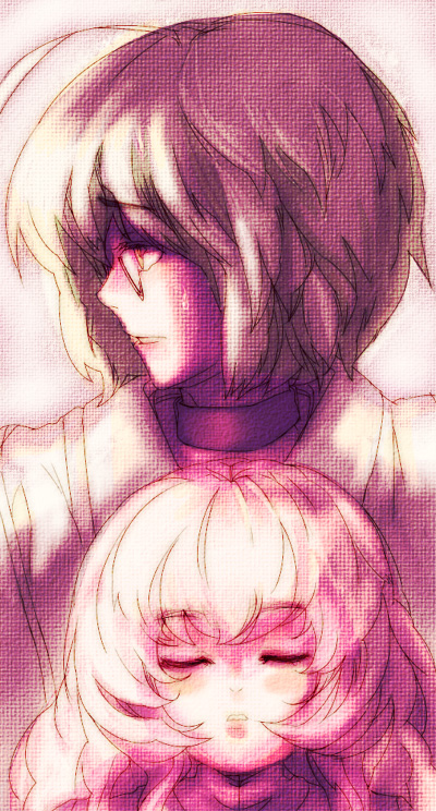 1boy, 1girl, ahoge, choker, closed_eyes, glasses, kinugawamiyabi, kirisame_marisa