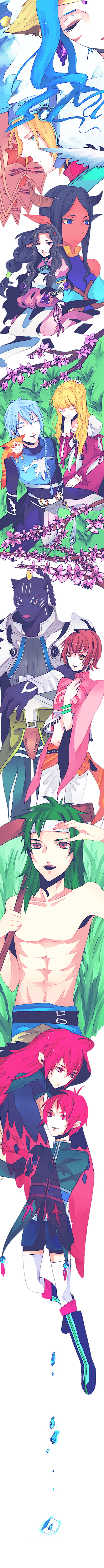 5boys, 6+girls, absurdres, agarte_lindblum, animal_ears, annie_barrs, armor, bare_shoulders