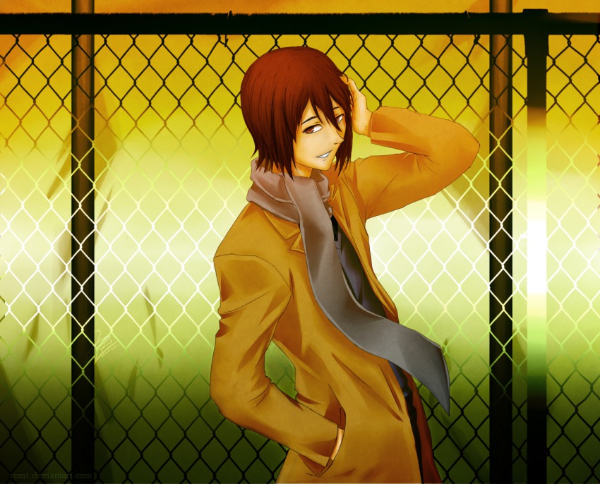 1boy, bad_deviantart_id, bad_id, brown_eyes, brown_hair, coat, kara_no_kyoukai, male_focus