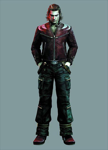 1boy, 3d, beat_down_fists_of_vengeance, capcom, hand_in_pocket, official_art, raven_(beat_down)