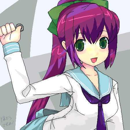 00s, bad_id, bad_pixiv_id, green_eyes, kage_kara_mamoru!, ktsecond, kumogakure_hotaru, lowres