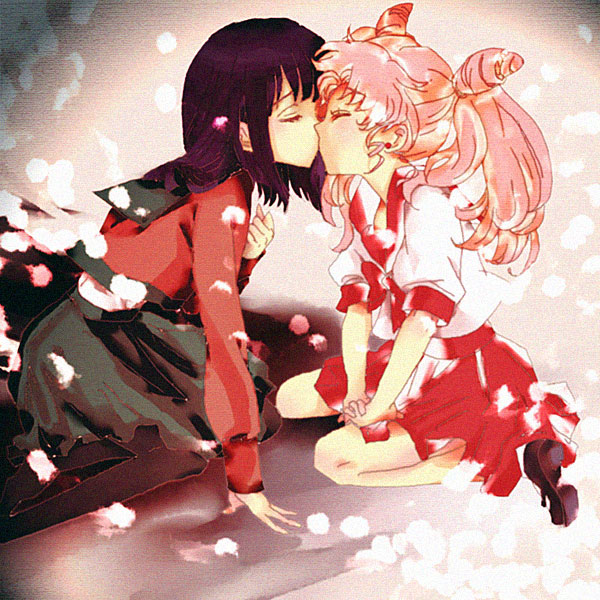 1990s_(style), 2girls, age_difference, bishoujo_senshi_sailor_moon, bishoujo_senshi_sailor_moon_s, black_legwear, bob_cut, chibi_usa