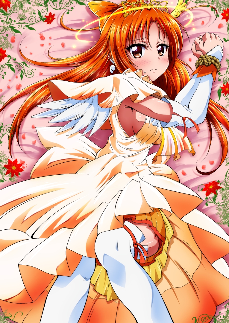 10s, 1girl, bad_anatomy, bdsm, bike_shorts, bike_shorts_under_skirt, bondage, bound