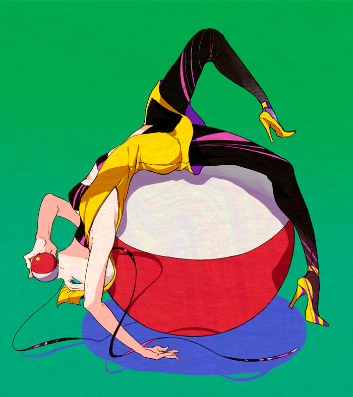 10s, 1girl, bad_id, bad_pixiv_id, blonde_hair, blue_eyes, cable, deba