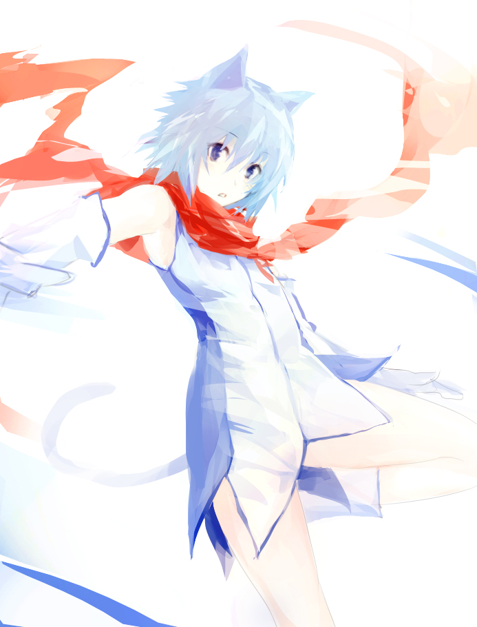 10s, 1girl, animal_ears, bad_id, bad_pixiv_id, blue_eyes, blue_hair, cat_ears