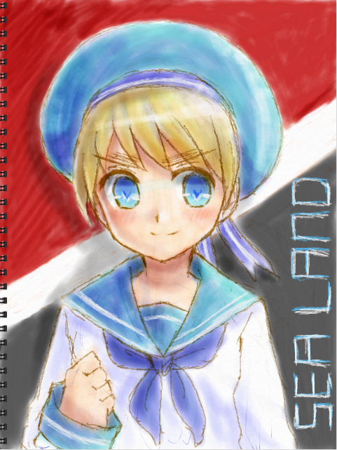 1boy, axis_powers_hetalia, bad_id, bad_pixiv_id, blonde_hair, hat, male_focus, mashu_mayuko, sealand_(hetalia), tagme