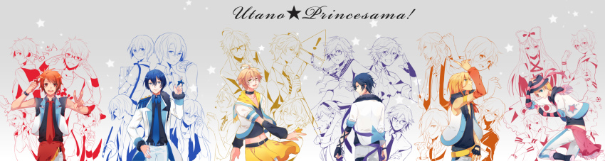 !, 10s, 6+boys, aged_down, asymmetrical_clothes, asymmetrical_coat, belt, clothing_cutout