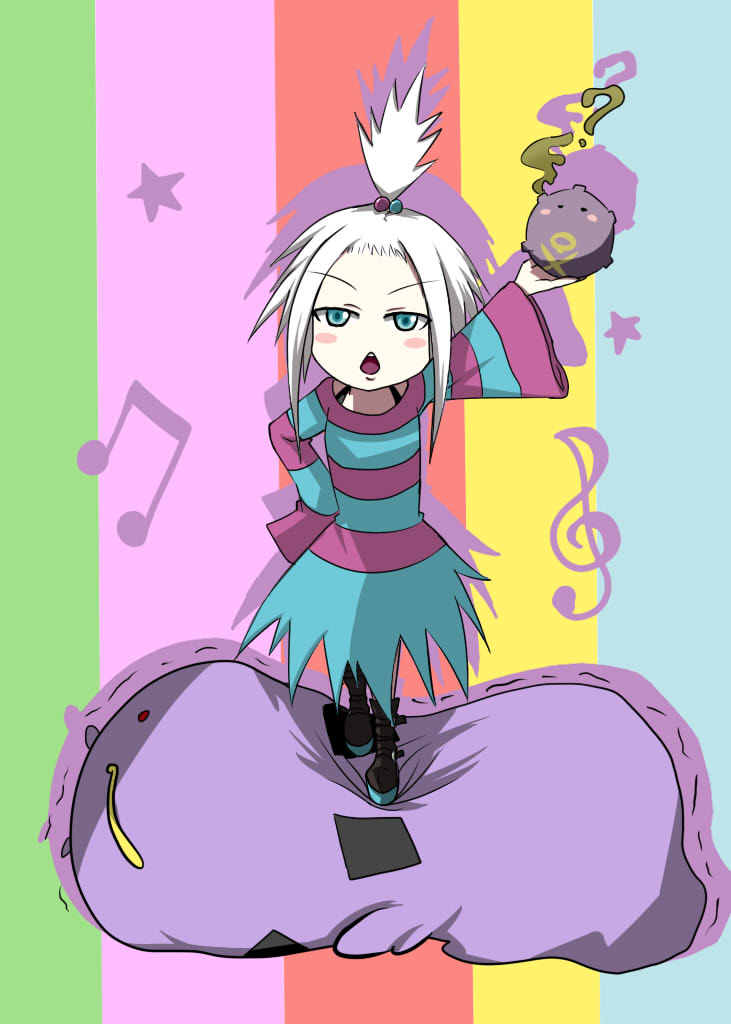 10s, 1girl, blue_eyes, boots, gen_1_pokemon, gen_3_pokemon, gym_leader, hair_bobbles