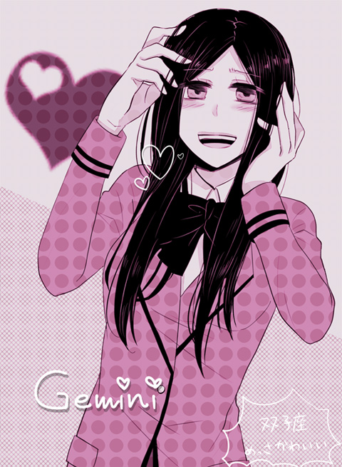 1623, bad_id, bad_pixiv_id, blush, bow, gemini_zodiarts, heart, joujima_yuuki