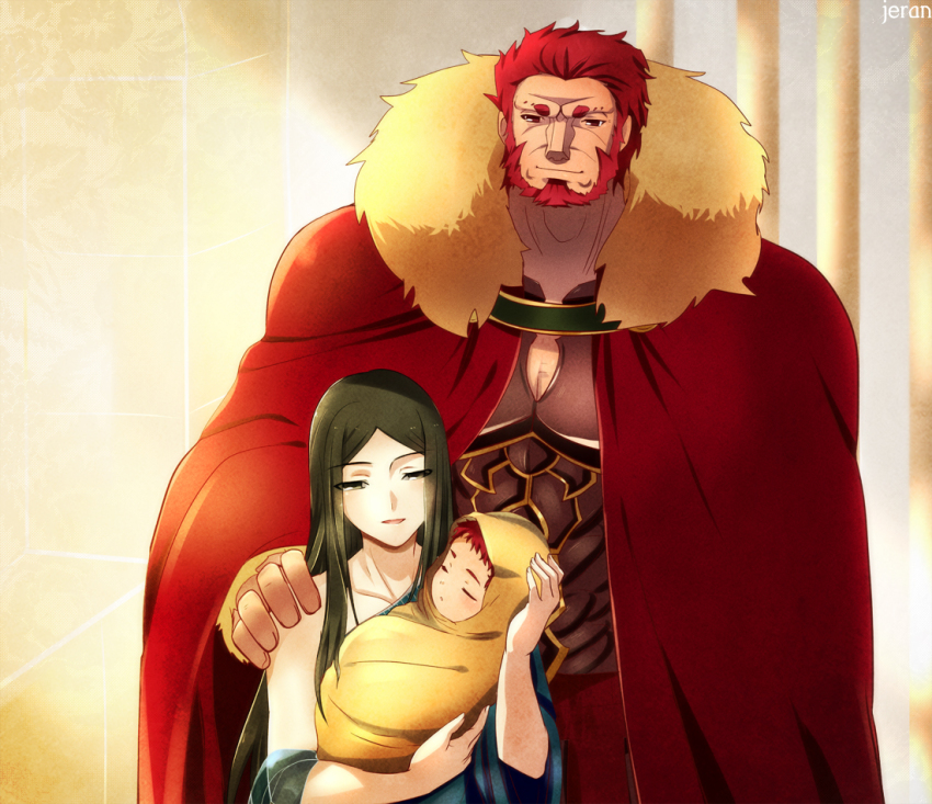 1girl, age_difference, aged_up, baby, bad_id, bad_pixiv_id, family, fate/zero