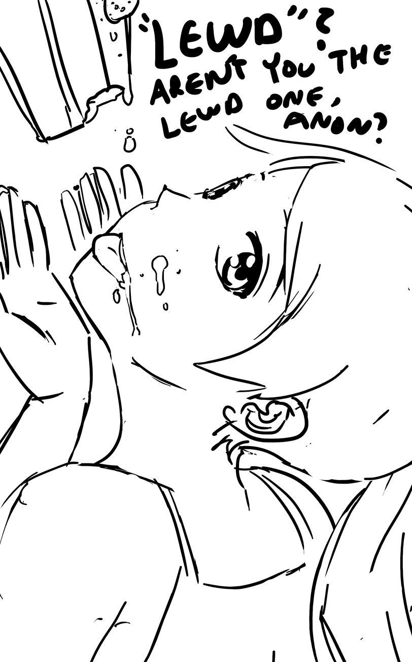 1girl, :p, cake, cupcake-chan, cupping_hands, dan_kim, dripping, female_focus