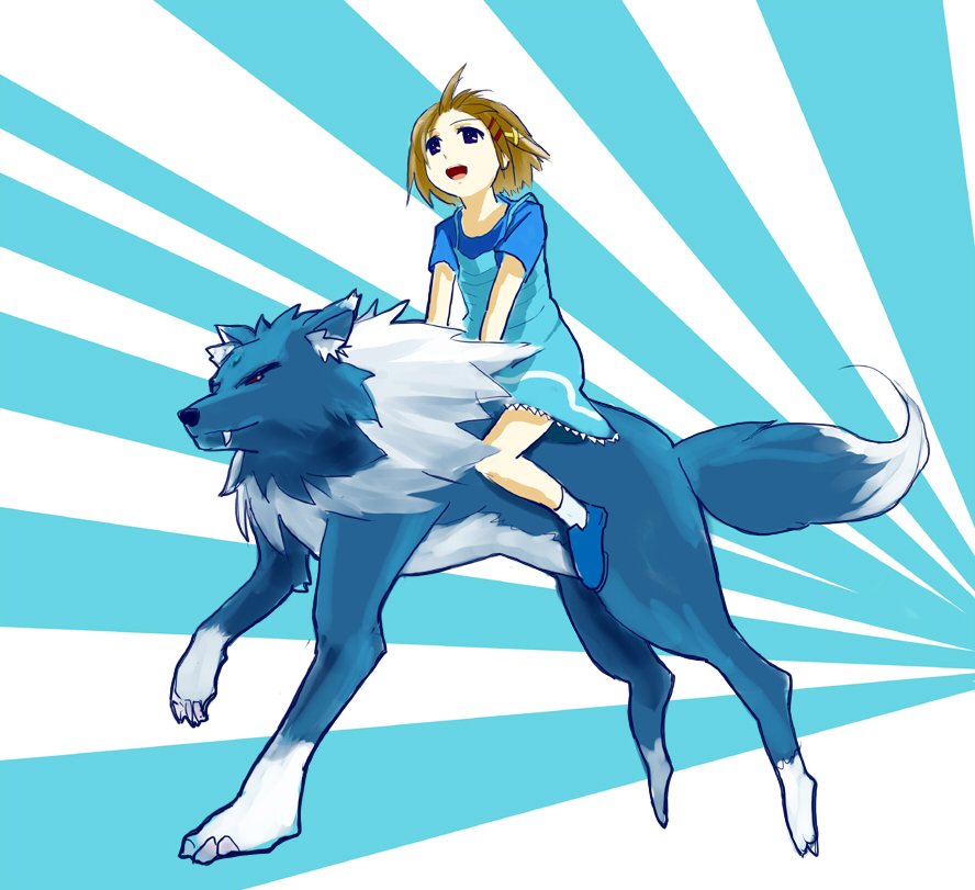 1girl, blue_eyes, brown_hair, dress, hair_ribbon, lyrical_nanoha, mahou_shoujo_lyrical_nanoha, mahou_shoujo_lyrical_nanoha_a's