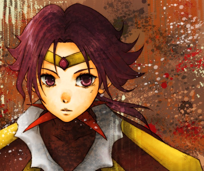 1990s_(style), 1girl, bad_id, bad_pixiv_id, bishoujo_senshi_sailor_moon, bishoujo_senshi_sailor_moon_another_story, brown_background, expressionless