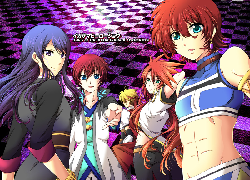 00s, 5boys, asbel_lhant, bad_id, bad_pixiv_id, black_hair, blonde_hair, blue_eyes