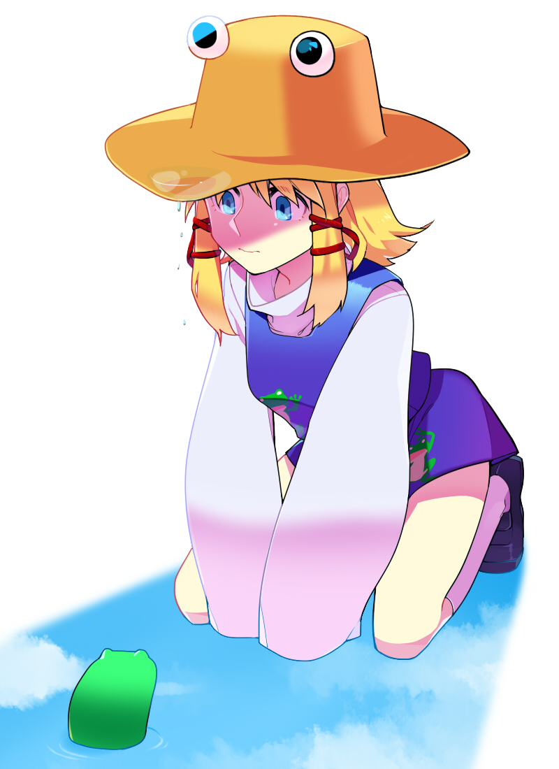 1girl, 31, 31_(bluesan), bad_id, bad_pixiv_id, blonde_hair, blue_eyes, female_focus