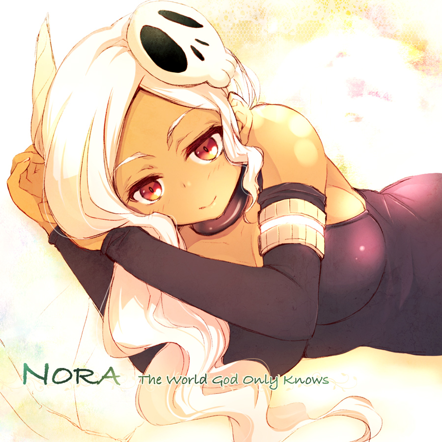 1girl, bare_shoulders, breasts, character_name, copyright_name, dark-skinned_female, dark_skin, detached_sleeves