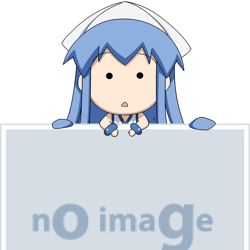1girl, aolo, blue_hair, bracelet, chibi, female_focus, hat, ikamusume