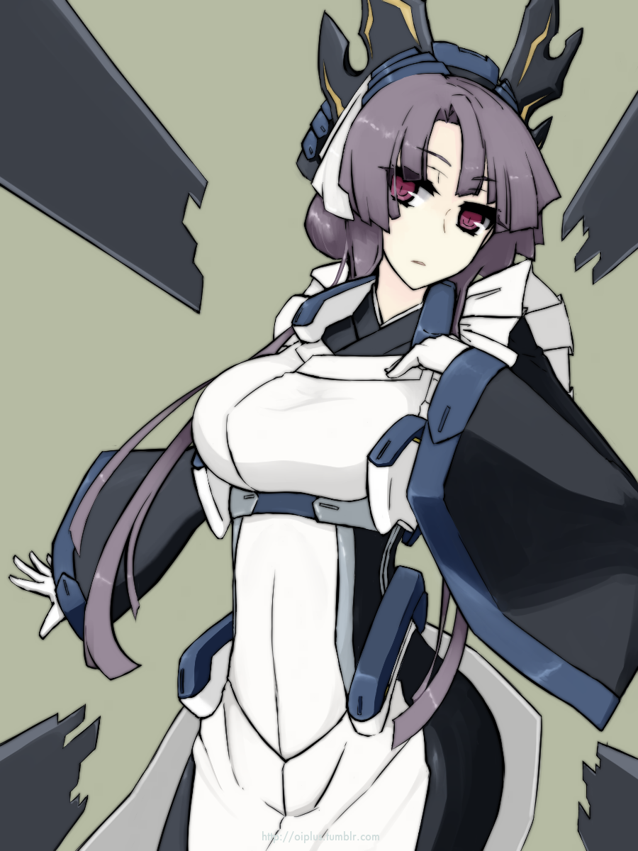 1girl, amagimikoto, bad_id, bad_pixiv_id, breasts, female_focus, gloves, headdress