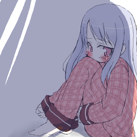 10s, amatsuka_watayuki, baby_princess, barefoot, blue_hair, blush, feet, hugging_own_legs