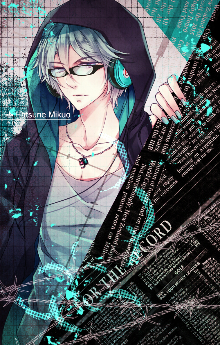 1boy, bad_id, bad_pixiv_id, genderswap, genderswap_(ftm), glasses, hatsune_mikuo, headphones