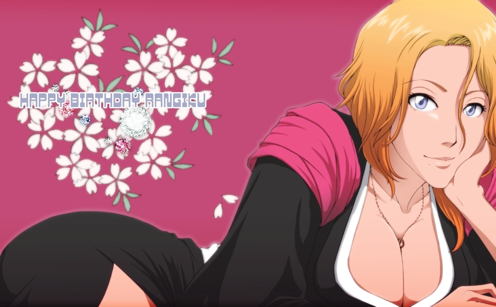 bleach, breasts, cleavage, jewelry, karashi_(macaron_times), matsumoto_rangiku, mole, necklace, tagme