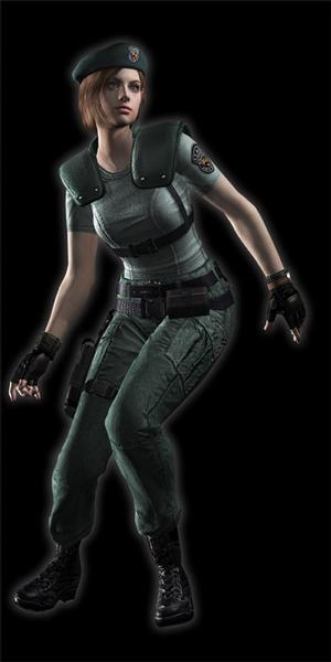 1girl, 3d, beret, capcom, female_focus, hat, jill_valentine, official_art