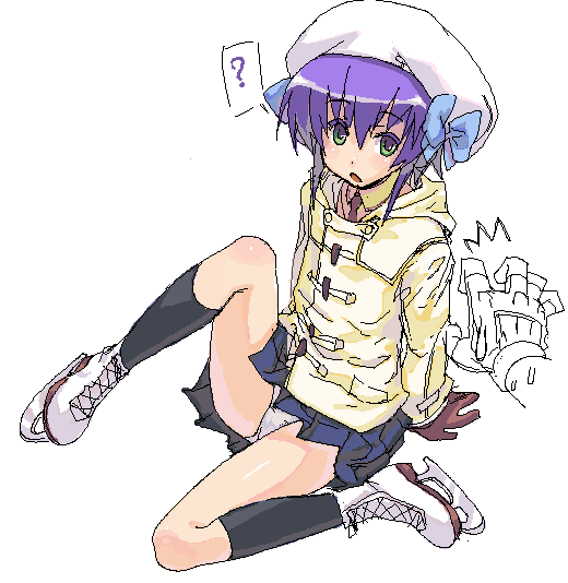 00s, 1girl, ?, bad_id, bad_pixiv_id, female_focus, hat, ice_skates