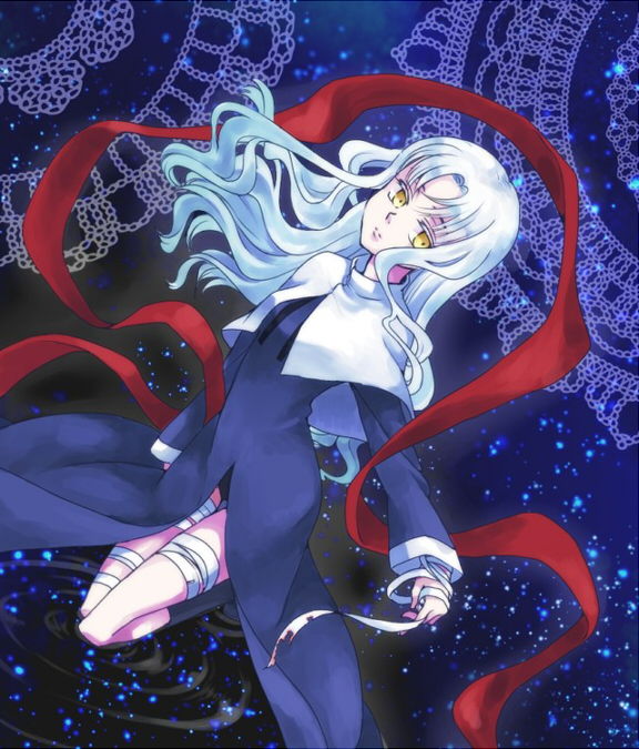 1girl, bad_id, bad_pixiv_id, bandages, caren_hortensia, dress, fate/hollow_ataraxia, fate_(series)