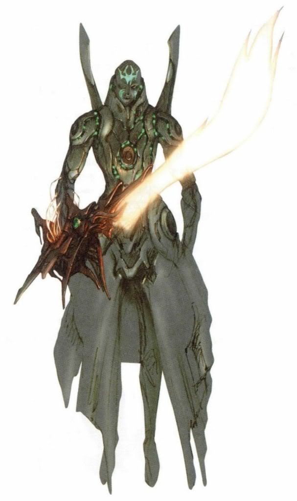 androgynous, black_eyes, dictator, dragon_buster, full_body, game_console, gender_request, magic, markings, melbu_frahma, official_art, sinister, smirk, solo, sword, the_legend_of_dragoon, weapon, white_background, wingly